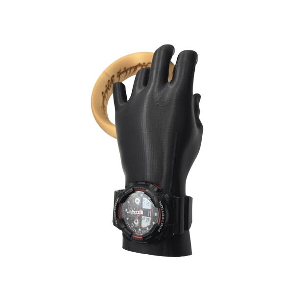 Casio G-Shock Watch GA-100-1A4 Matte Black Red Resin Analog Digital main image 6